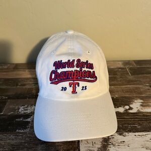Women’s Texas Rangers ‘47 White 2023 World Series Champions Adjustable Hat